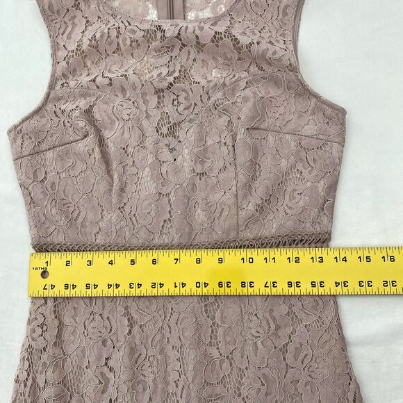 Lulus Mermaid Maxi Dress Womens Small Mauve Pink Lace Maxi Sleeveless Gown - Picture 9 of 11